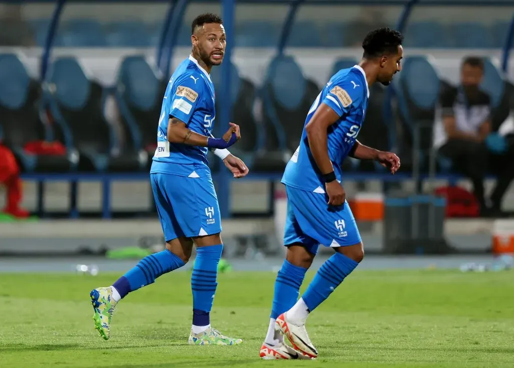 Neymar pelo Al-Hilal.(Photo by Yasser Bakhsh/Getty Images)