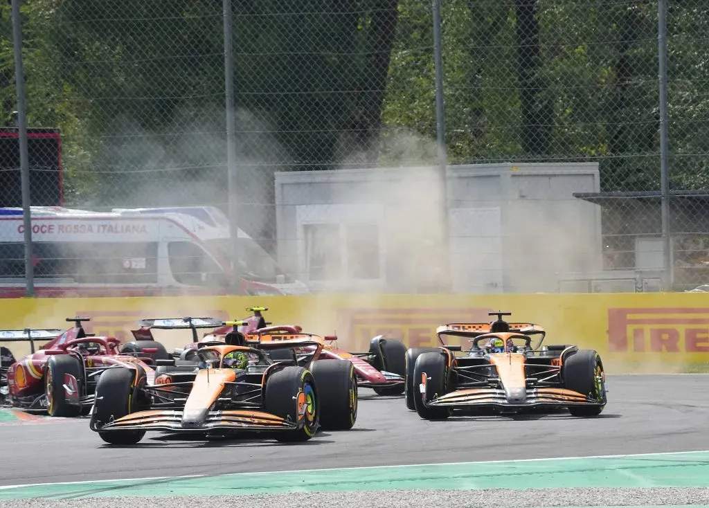 Lando Norris y Oscar Piastri en el Gran Premio de Italia (IMAGO)