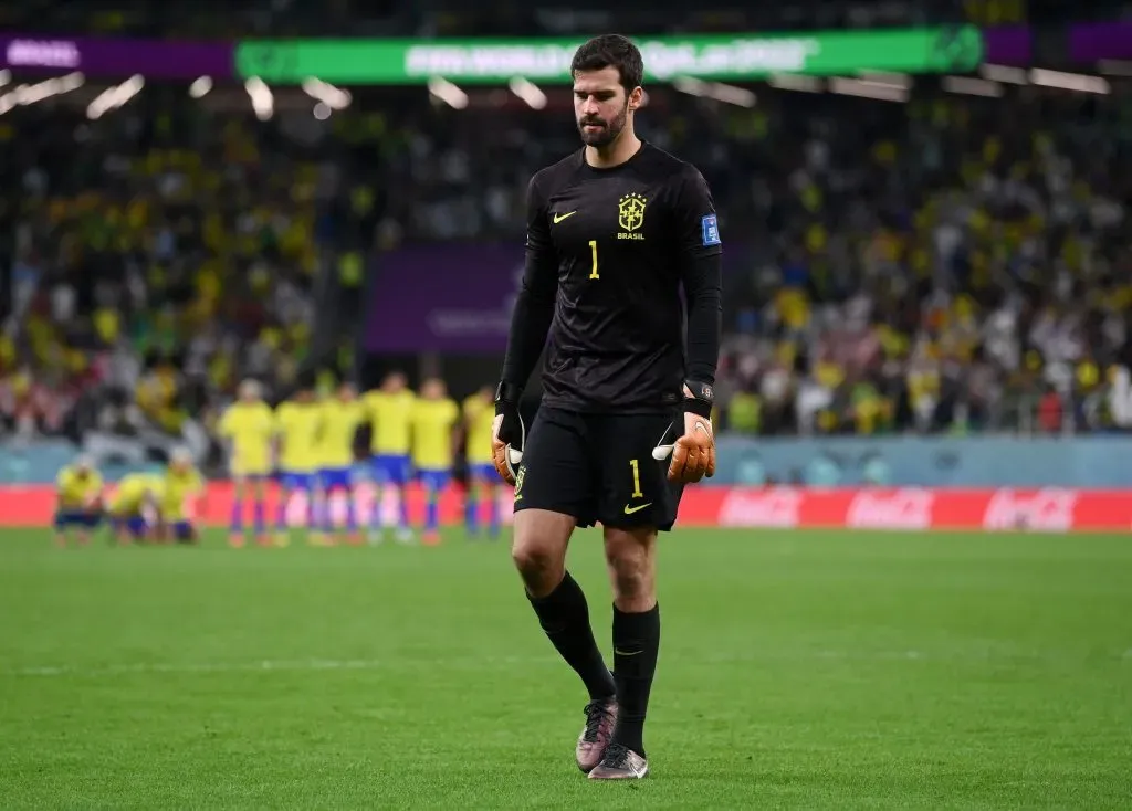 Alisson Becker of Brazil (Photo by Laurence Griffiths/Getty Images)