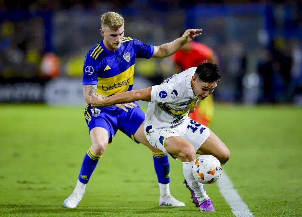 Valentini en su último partido en Boca vs. Sportivo Trinidense (Getty Images)