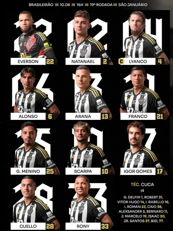 Foto: Reprodução/Atlético-MG