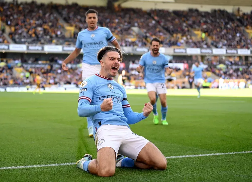 Jack Grealish of Manchester City  (Photo by Laurence Griffiths/Getty Images)