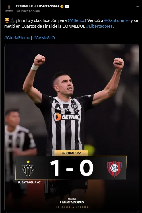 San Lorenzo perdió contra Mineiro.