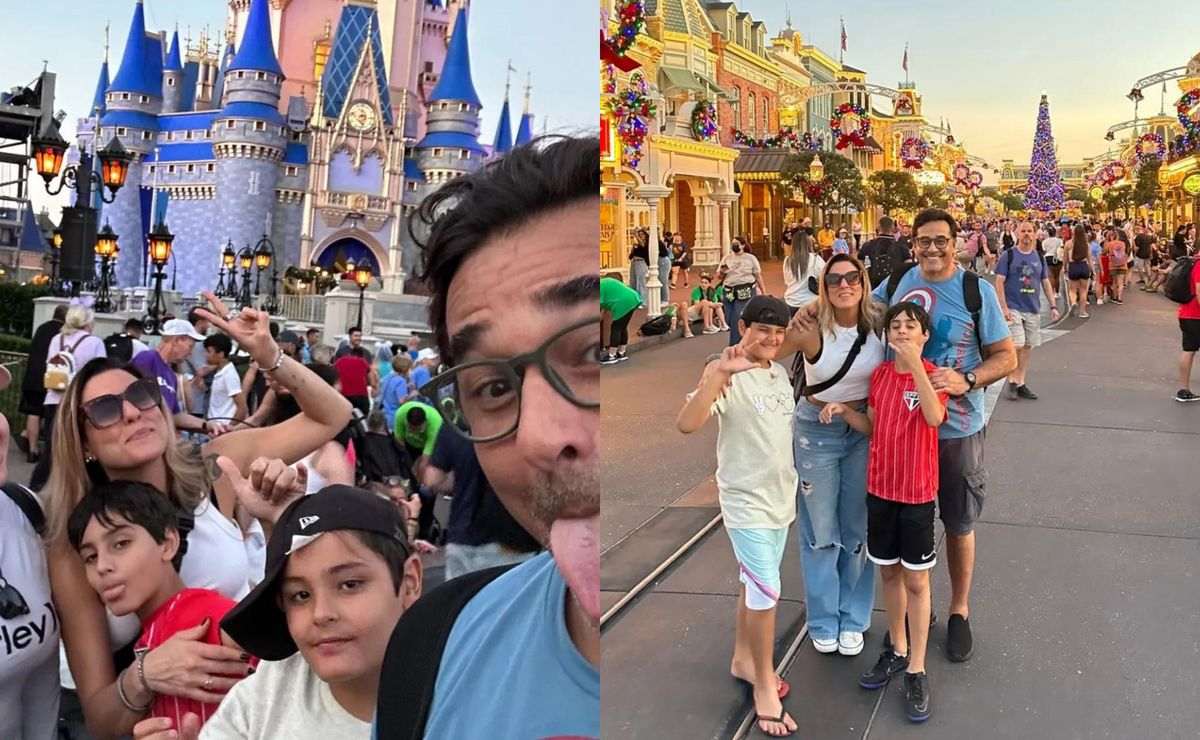 Actor Luciano Xavier and his wife, singer Lohana Xavier, have fun during a family vacation in Disney Parks and delight fans