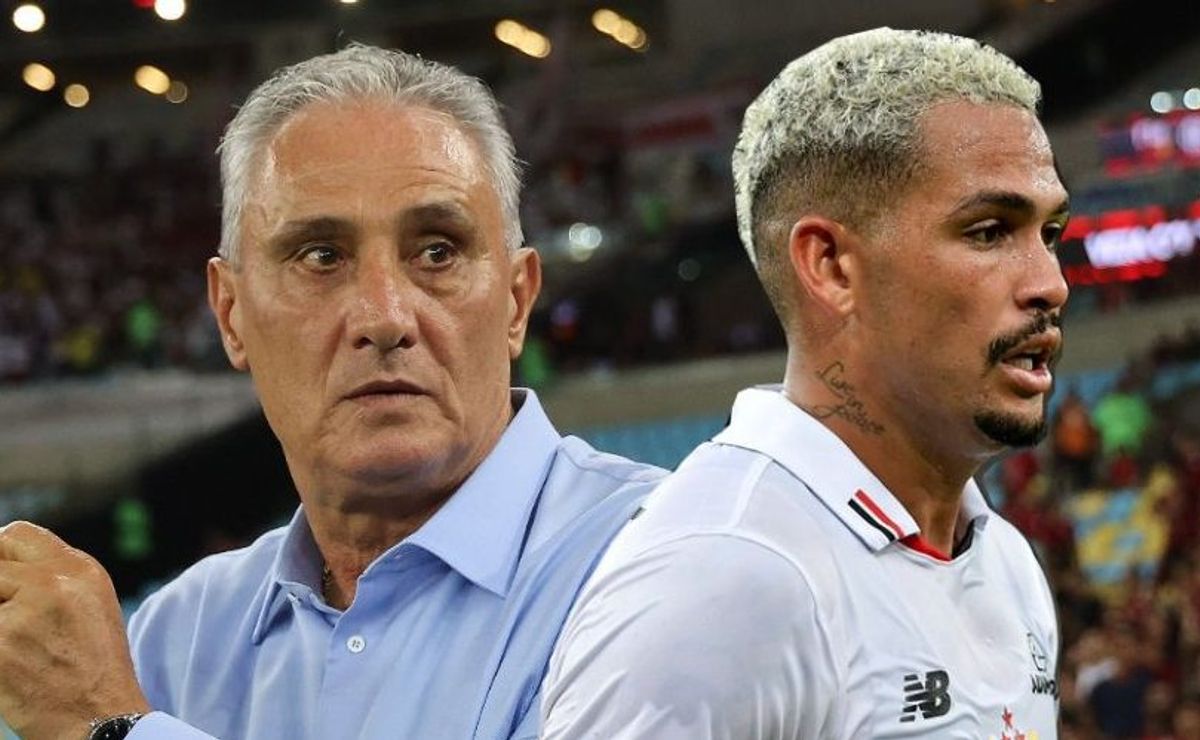 Lance envolvendo Tite, Luciano e Léo Pereira é flagrado pela TV e repercute na torcida do Flamengo