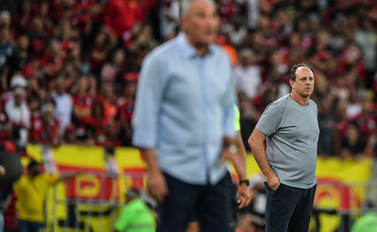 Rogério ceni continua sem vencer o Flamengo em 12 confrontos como treinador.