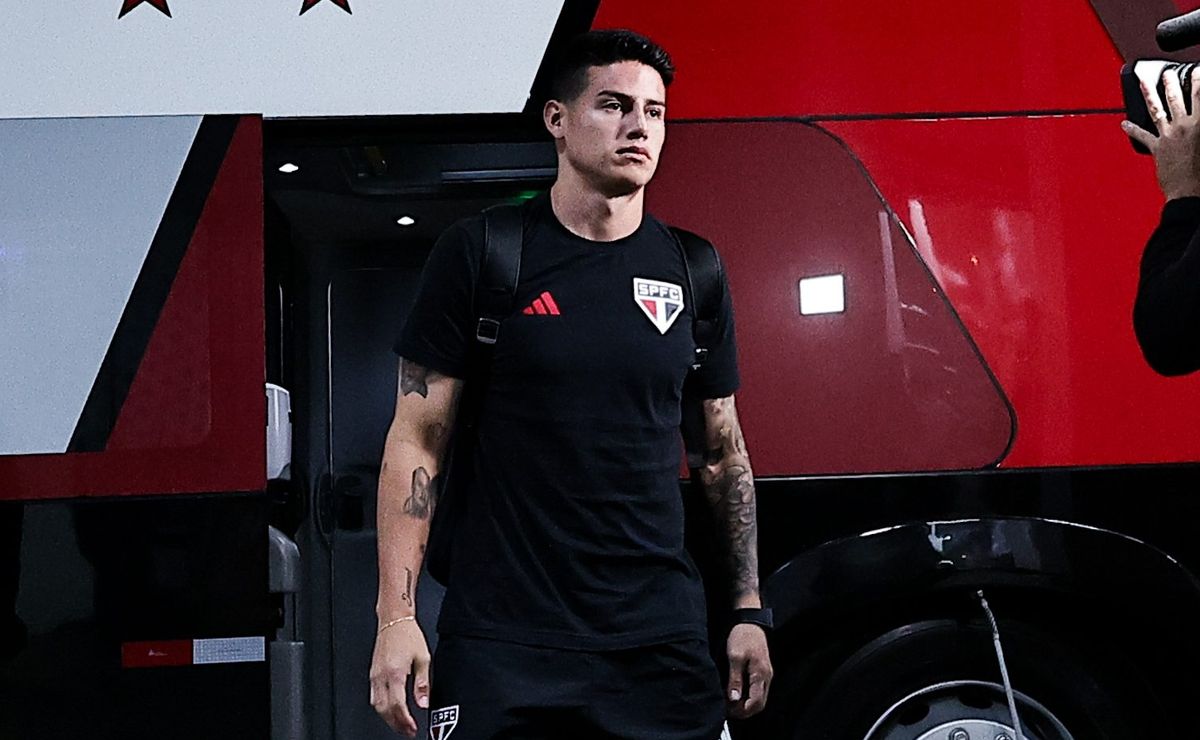 Momento de James Rodríguez: Referência na Colômbia, diz lateral do São Paulo.