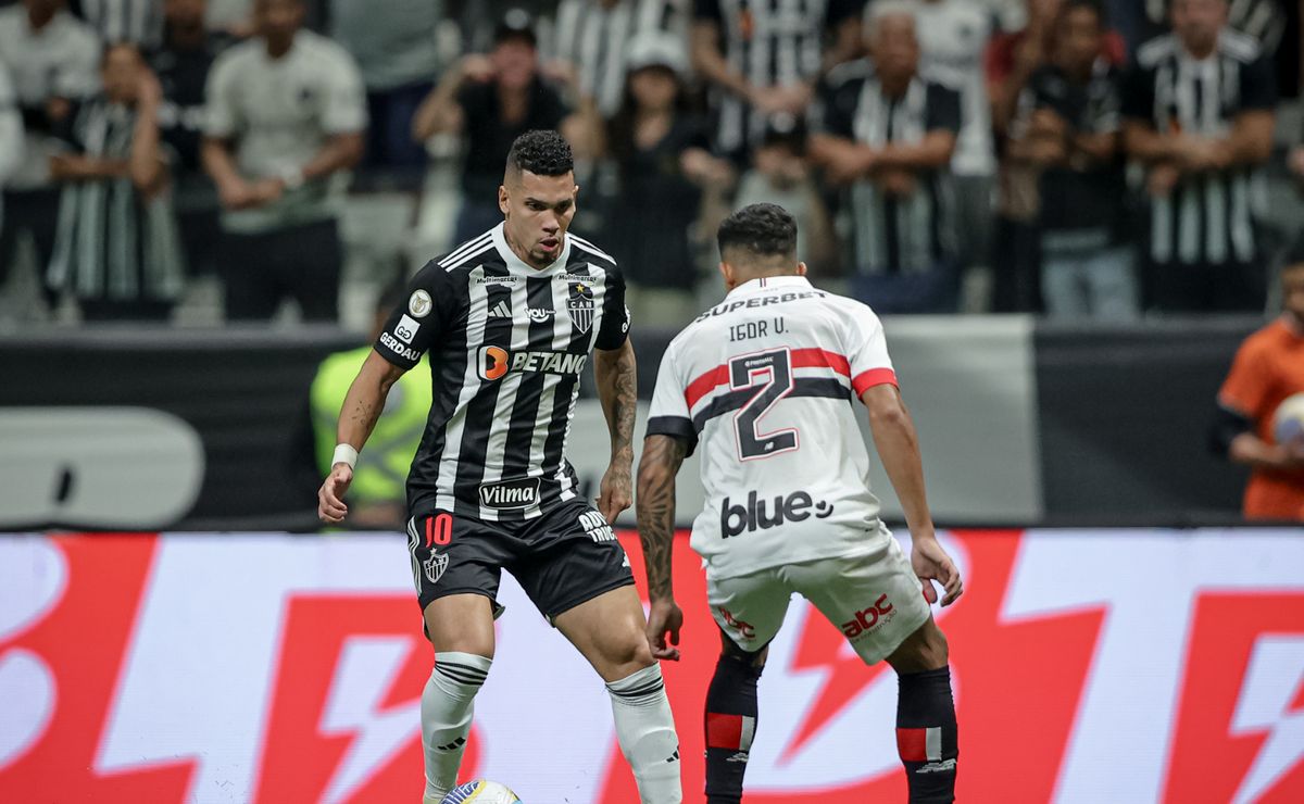 Atlético-MG surpreende e bate São Paulo na Arena MRV por 2 a 1