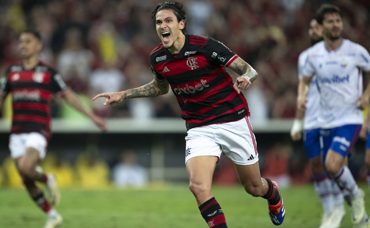 Pedro, atacante do Flamengo, balança a rede mais uma vez e é o artilheiro do Brasileirão