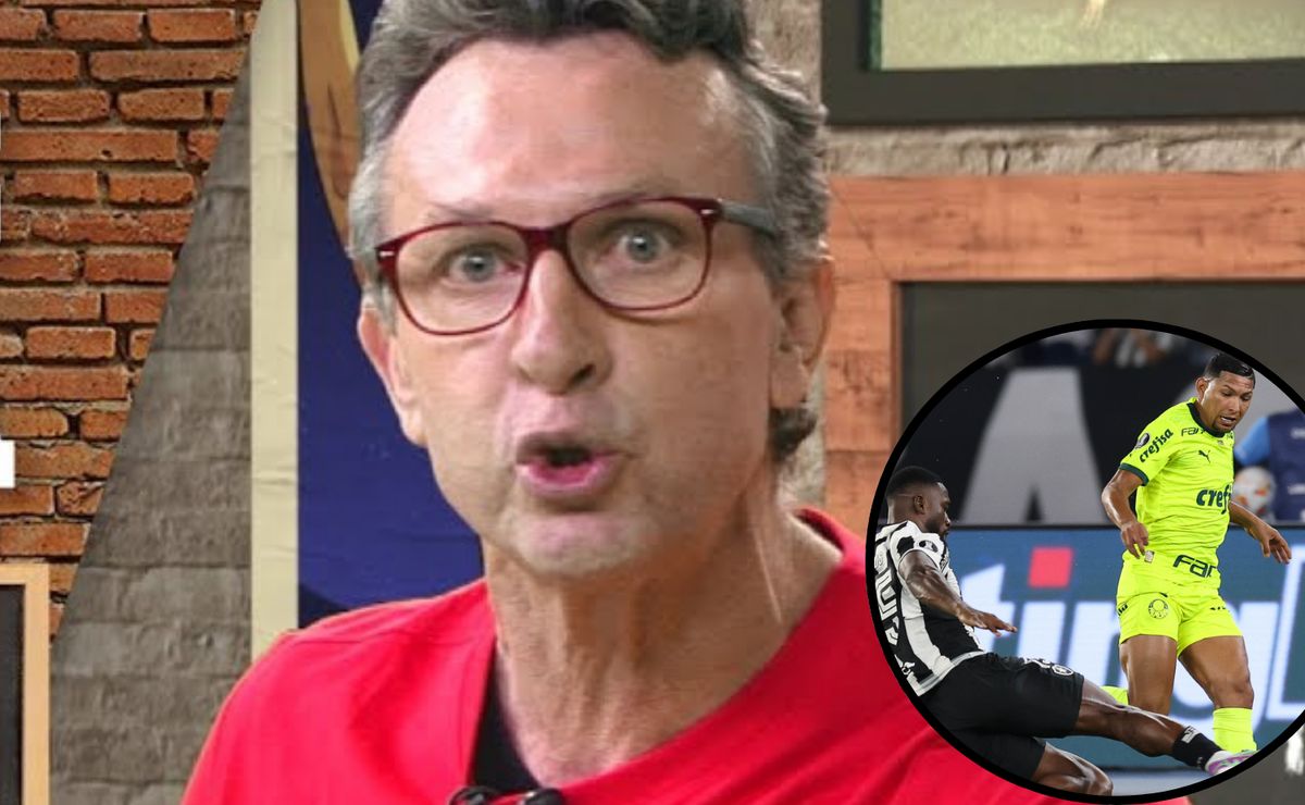 Var não intervém em gol do Palmeiras após falta de Rony, decisão contestada.