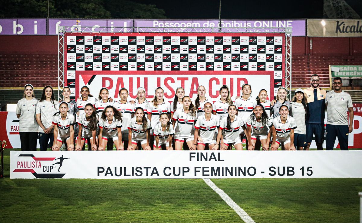 São Paulo feminino Sub-15 vence Portuguesa e conquista a Copa Paulista