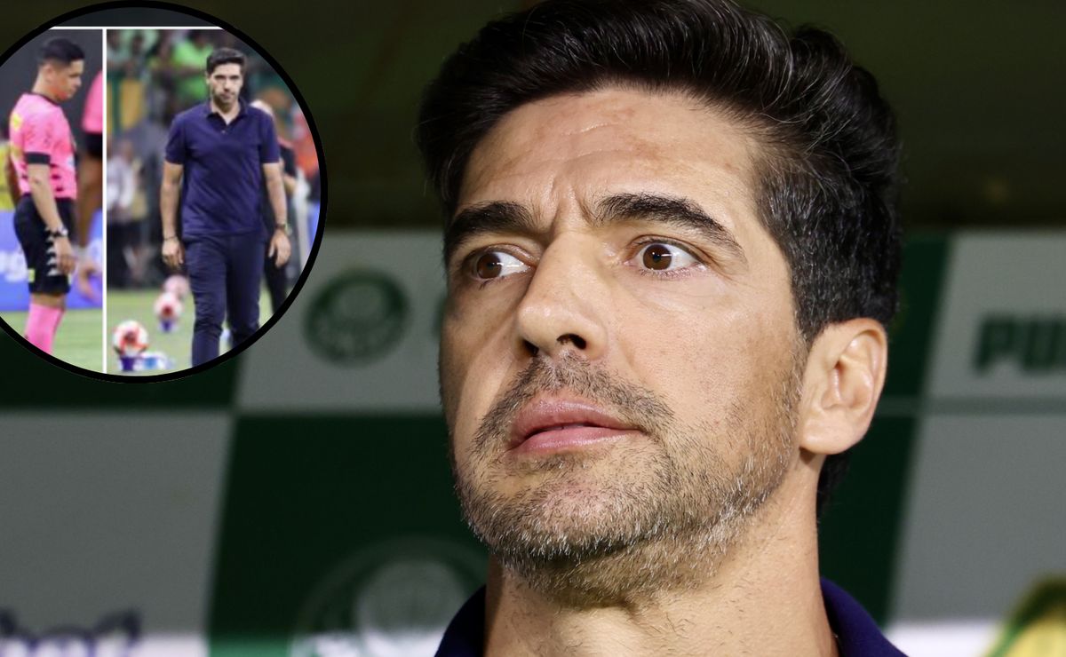 Abel se envolve em confusão com 4º árbitro e critica desempenho da equipe.
