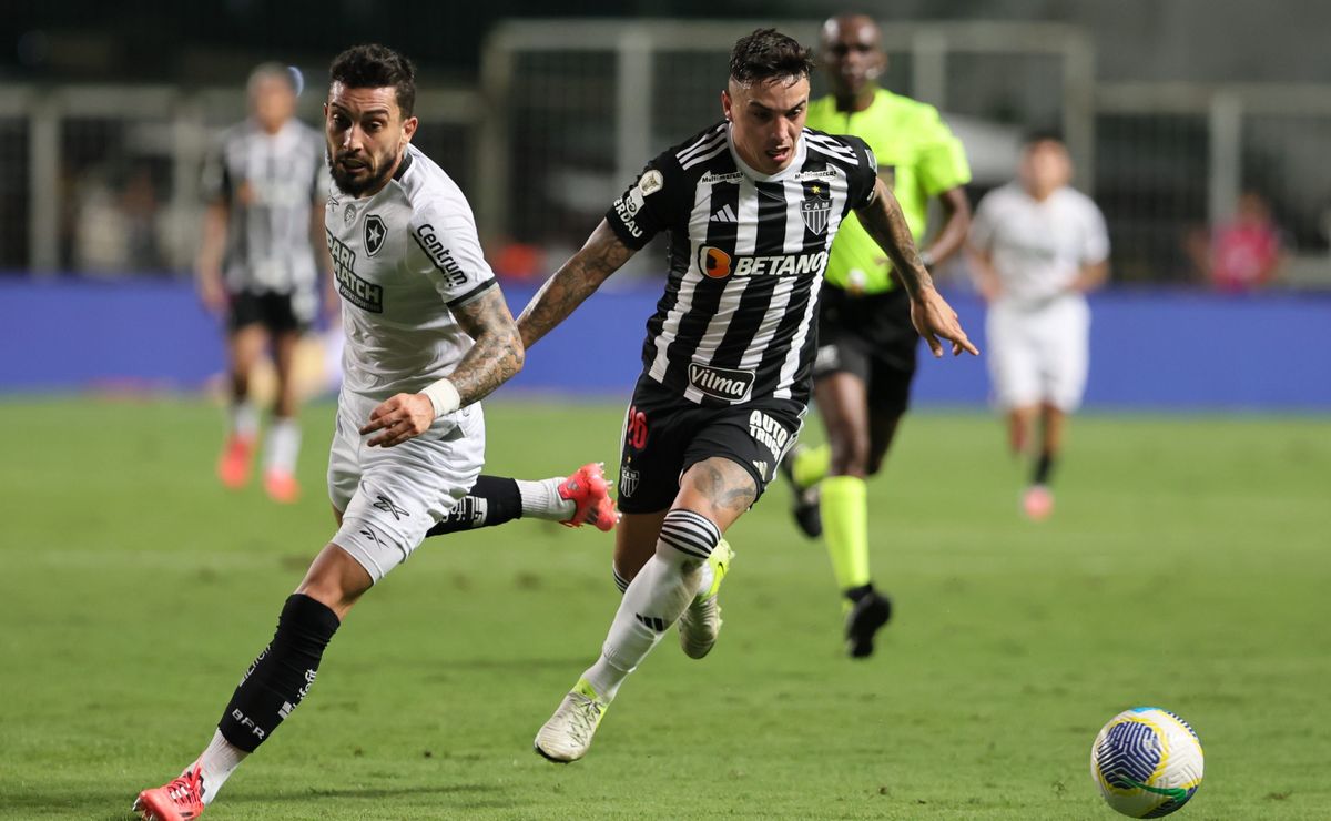 Brasileirão Betano 2025: Atlético-MG x Botafogo – Horário, escalações do jogo, arbitragem e informações principais