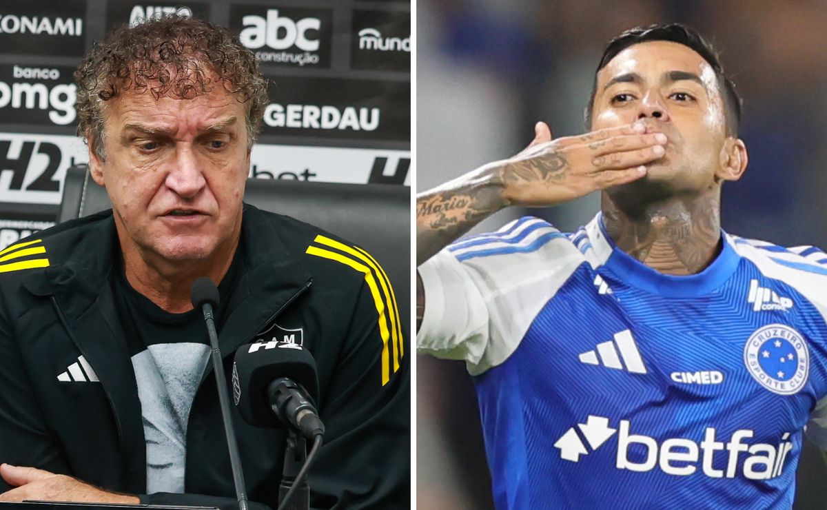 Em rival! Cuca comenta chegada de Dudu no Atlético e relembra atritos.
