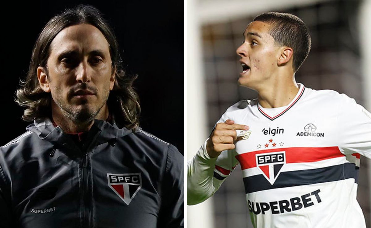 Zubeldía analisa situação de Lucca no São Paulo e brinca com jogo de truco para explicar entrada da Cria