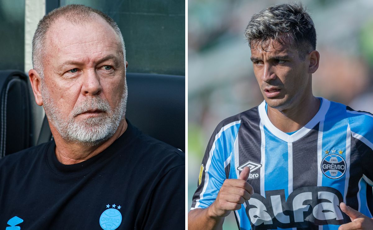 Cristaldo e Mano Menezes têm atrito no Grêmio; jornalista detalha desentendimento após atitude do treinador
