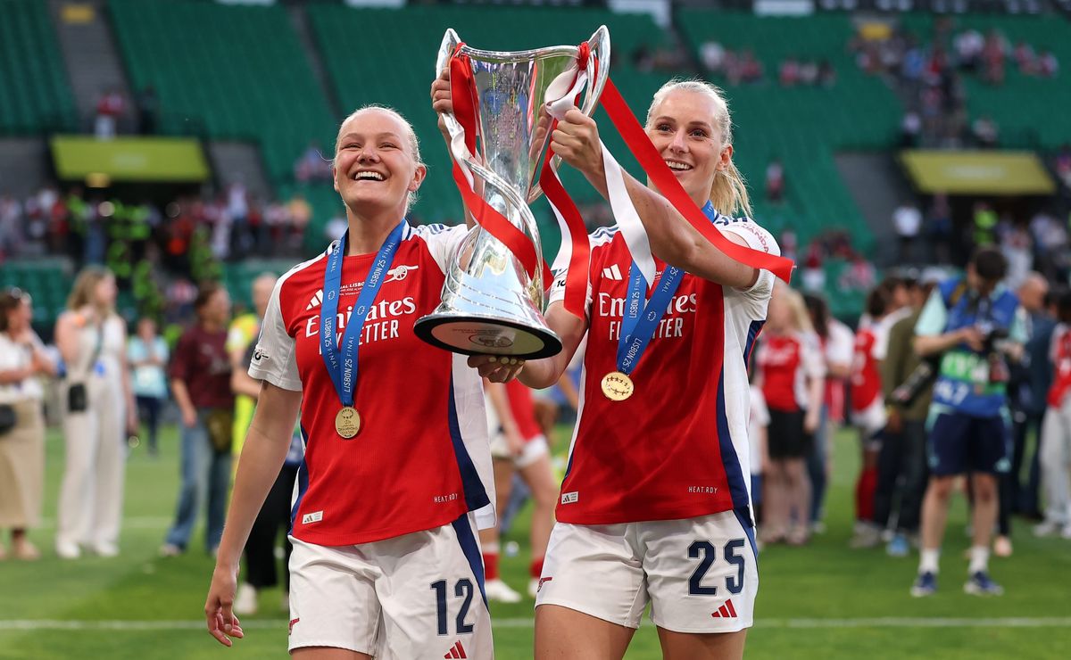Arsenal vence o Barcelona e conquista a Champions League feminina