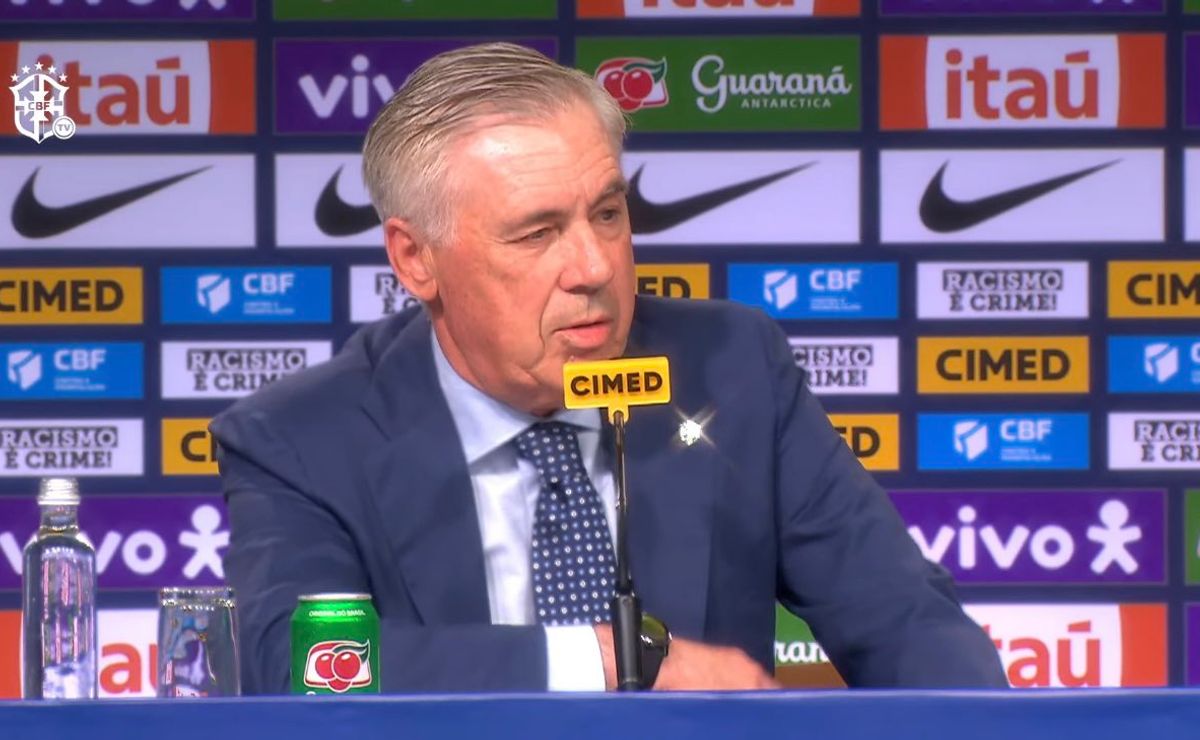 Sem Neymar, Ancelotti faz sua 1ª convocação da Seleção Brasileira durante apresentação oficial