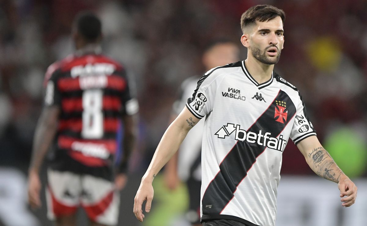 Contratado por R$ 14 milhões, Benjamín Garré tem baixa minutagem no Vasco; veja números