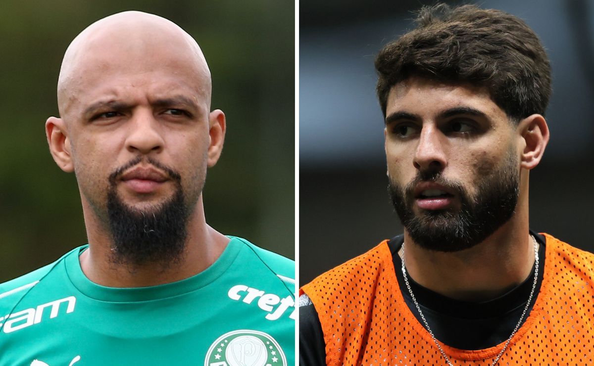 “Falavam que eu era maluco”: Felipe Melo defende Yuri Alberto e afirma que atacante do Corinthians é fenômeno