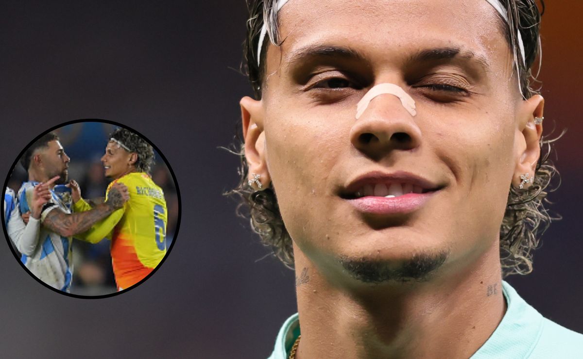 “Não consegue nem correr”; Richard Ríos provoca Otamendi no gramado após fim de Argentina X Colômbia