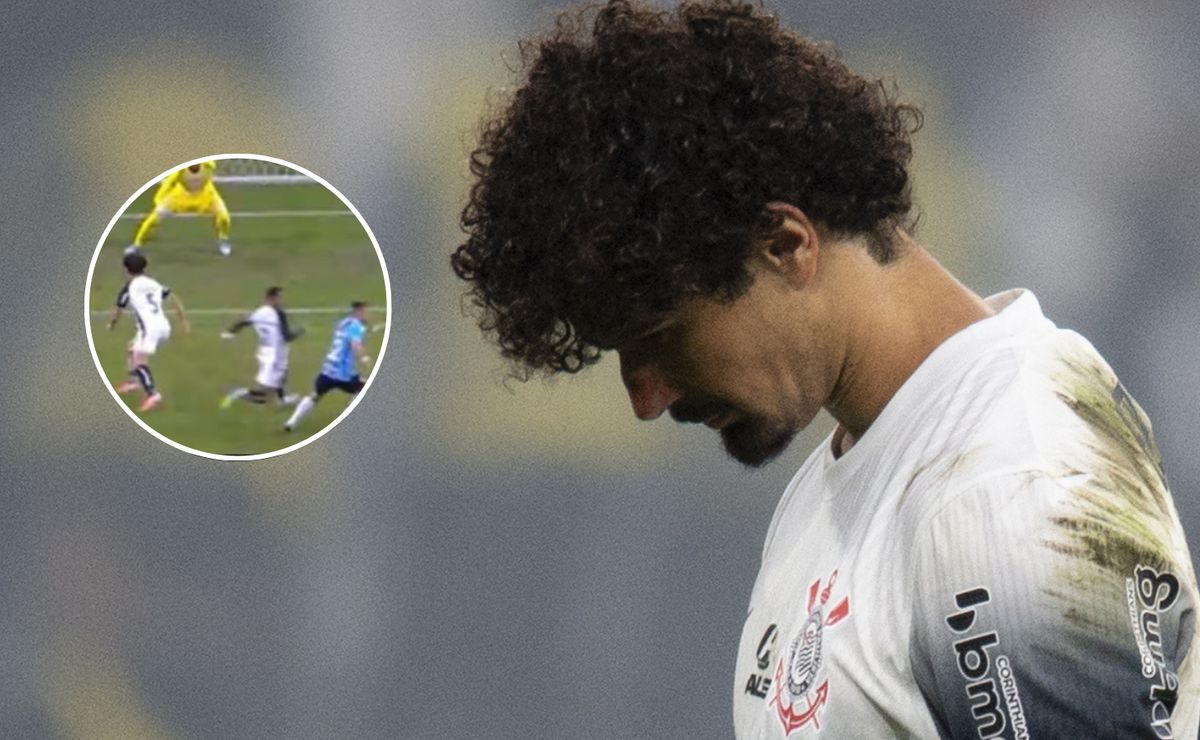 “Giro” bizarro de André Ramalho em Grêmio x Corinthians causa revolta na Fiel: “É festa junina?”