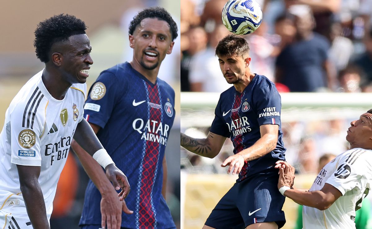Beraldo e Marquinhos “engolem” Mbappé e Vini Jr em amasso do PSG sobre Real Madrid: “Alto nível”