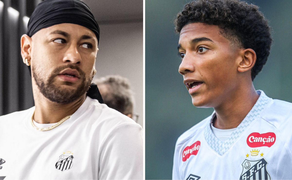 Neymar surpreende no Santos ao compara Robinho Jr. com o pai: “não é fácil estar na cabeça dele”