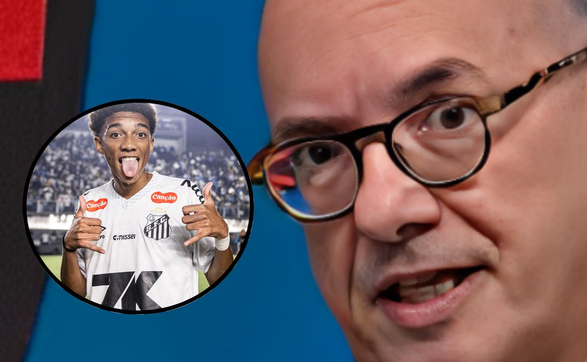 Lédio Carmona manda a real sobre Robinho Jr. após estreia pelo Santos: “Não ousem cancelar o menino”