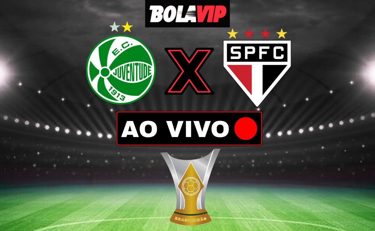 Juventude x São Paulo ao vivo: 0 x 0 – Primeiro Tempo em andamento pelo  Brasileirão Betano