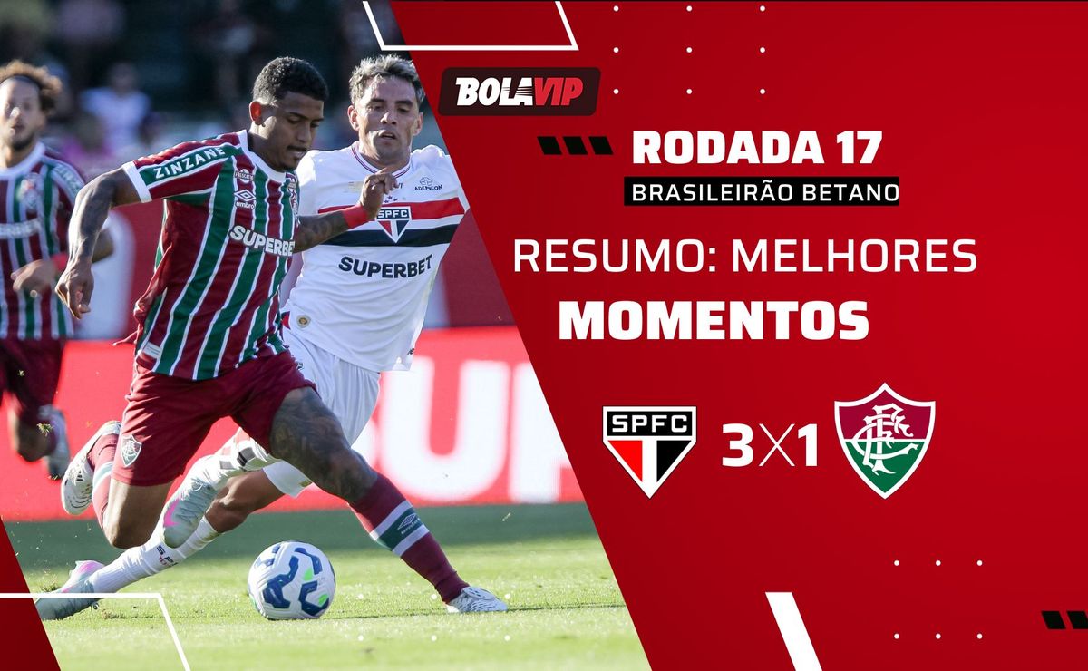 Resumo completo: São Paulo vence Fluminense por 3 a 1 e segue embalado no Brasileirão Betano