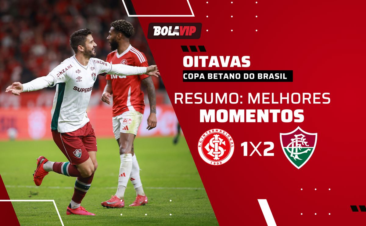 Everaldo brilha e Fluminense vence o Internacional por 2 a 1 pela Copa Betano do Brasil