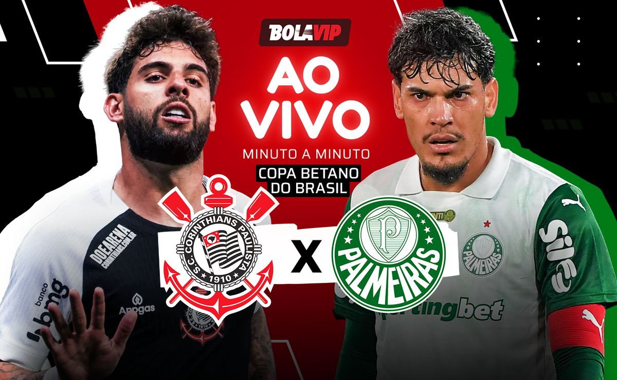 Corinthians x Palmeiras AO VIVO – 0 x 0 – Segundo Tempo em andamento pela Copa Betano do Brasil
