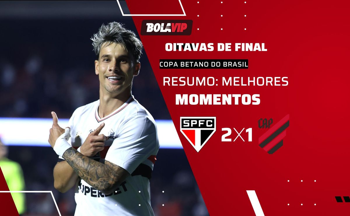 Resumo completo: São Paulo vence Athletico-PR e sai na frente em duelo pelas oitavas da Copa do Brasil