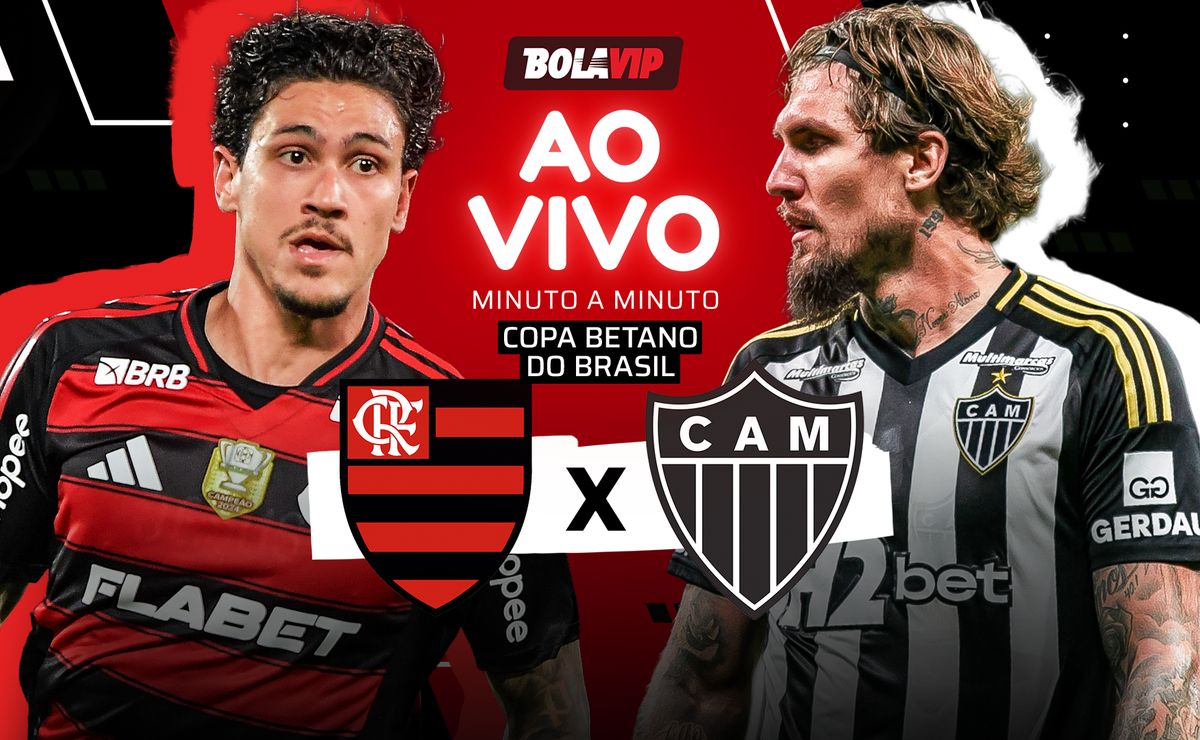 Flamengo x Atlético-MG AO VIVO – 0 x 1 – Cuello abre o placar pela Copa Betano do Brasil