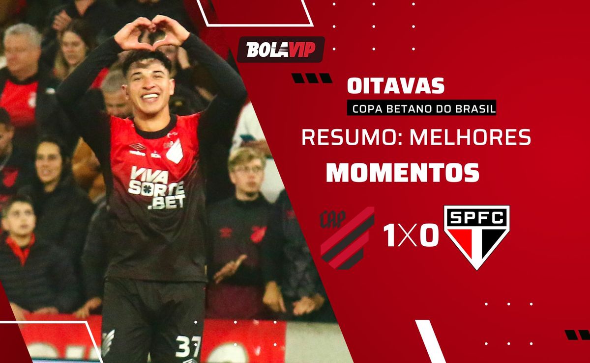 Resumo completo: Athletico-PR elimina o São Paulo nos pênaltis e segue na Copa Betano do Brasil