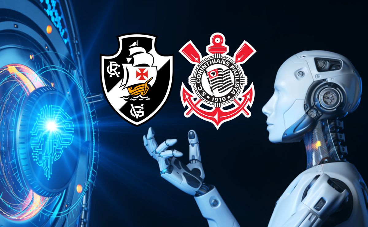 Vasco x Corinthians: inteligência artificial prevê time de Rodrigo Garro vencendo por 2 a 1