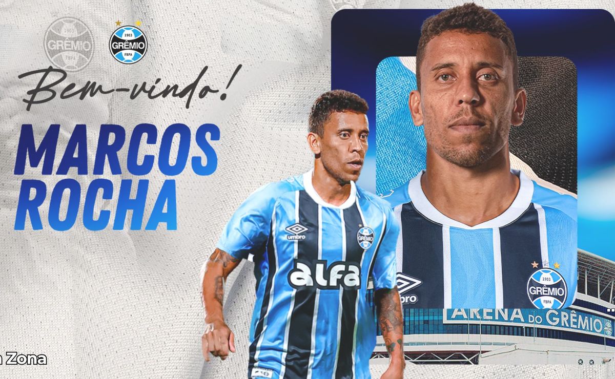 Marcos Rocha é confirmado pelo Grêmio e assina contrato até dezembro de 2026