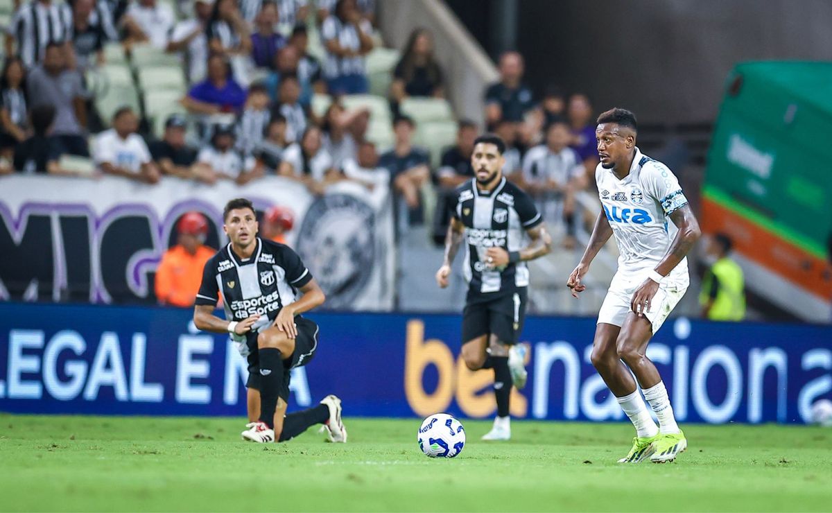Onde assistir Grêmio x Ceará pelo Brasileirão: horário, prováveis escalações e desfalques