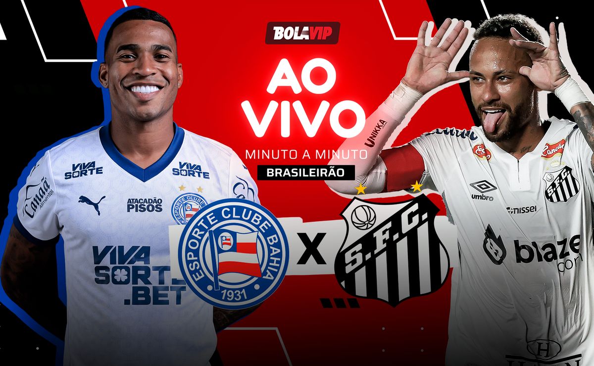 Bahia x Santos AO VIVO – 1 x 0 – Segundo Tempo em andamento pelo Brasileirão Betano