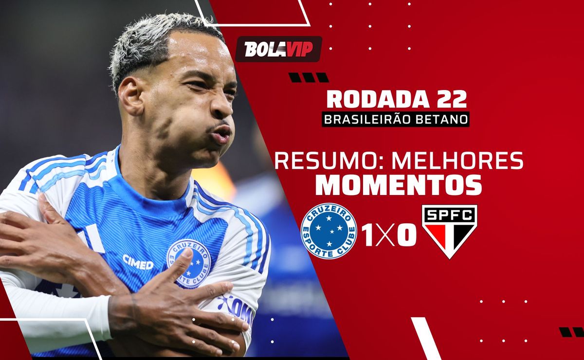 Cruzeiro vence São Paulo e assume a vice-liderança do Brasileirão