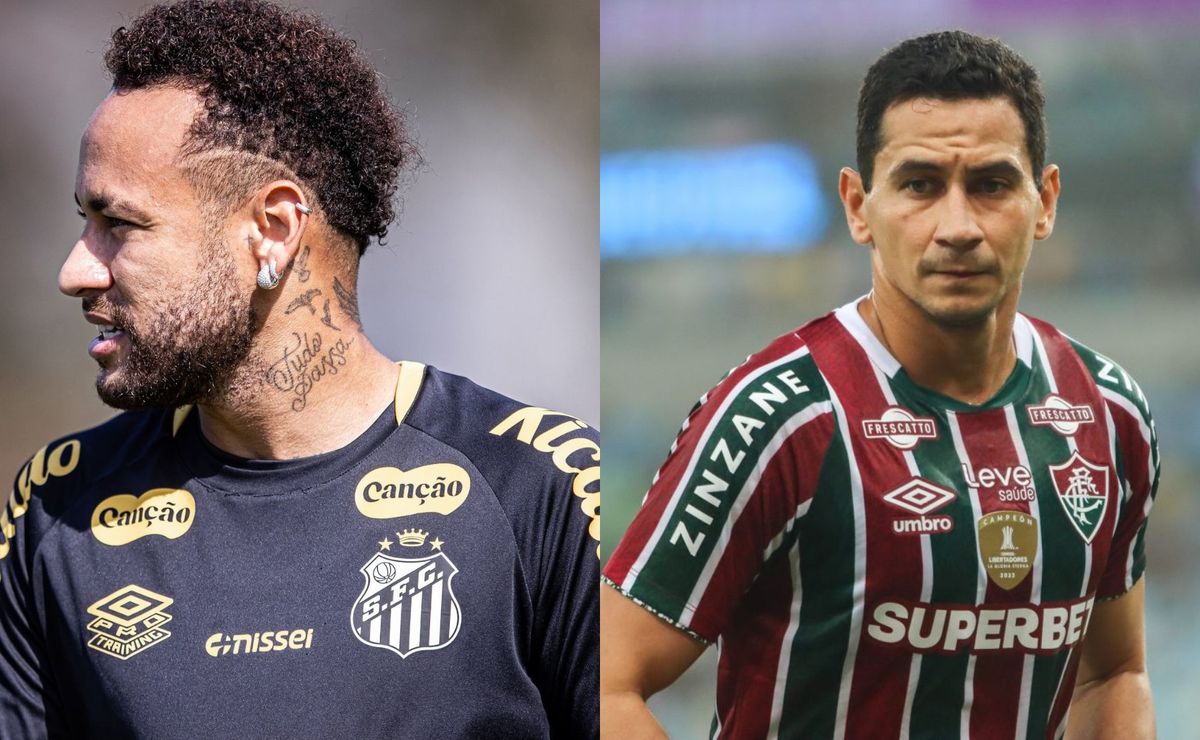 Neymar e Ganso se manifestam nas redes sociais após discussão em Santos x Fluminense
