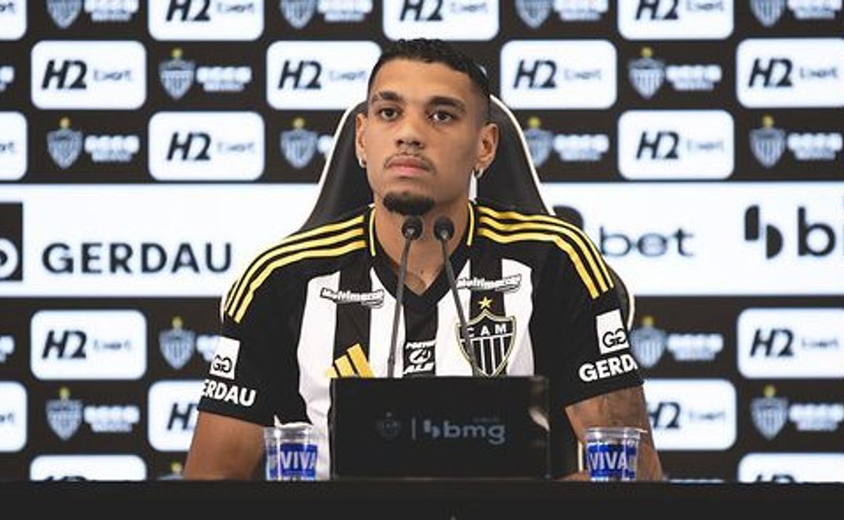 Ruan Tressoldi é apresentado no Atlético-MG, destaca força do elenco e elogia Sampaoli: “Um dos melhores do Brasil”