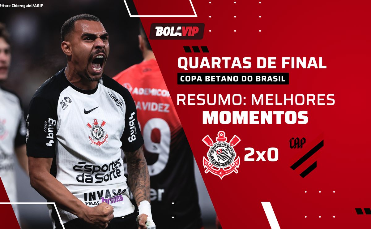 Corinthians vence o Athletico-PR com Garro e Gui Negão e avança às semis da Copa Betano do Brasil