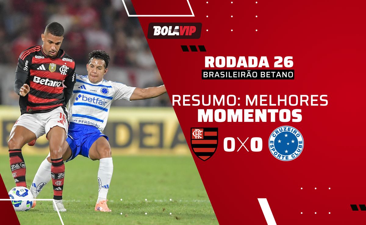 Flamengo e Cruzeiro empatam sem gols pelo Brasileirão Betano