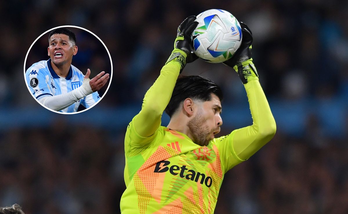 Marcos Rojo se espanta com atuação de Rossi em Racing x Flamengo: “Ele defendeu tudo que tentamos”