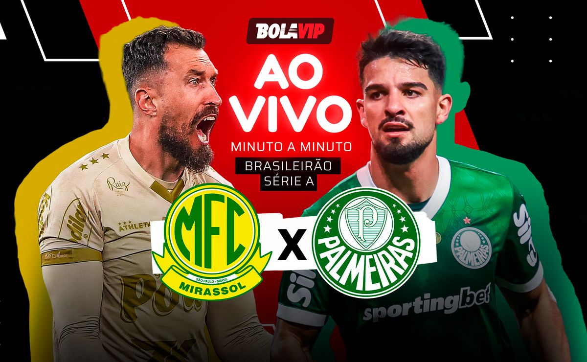 Mirassol x Palmeiras AO VIVO – Onde assistir jogo em tempo real pelo Brasileirão Betano