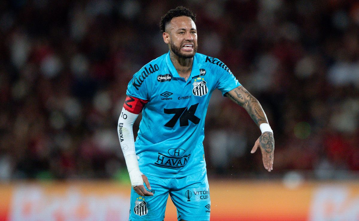 Veja os números e desempenho de Neymar em sua volta ao time titular do Santos contra o Flamengo