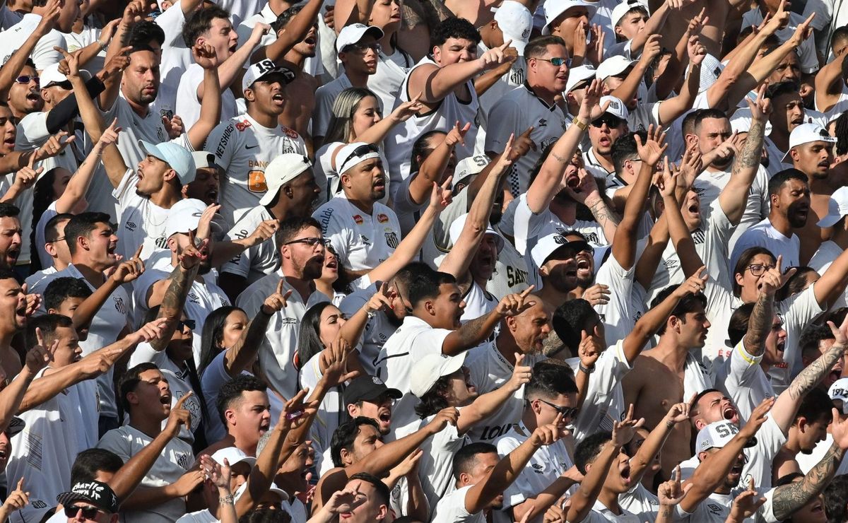 Torcida do Santos faz festa no CT, abraça o elenco em meio ao caos e presta apoio a Neymar