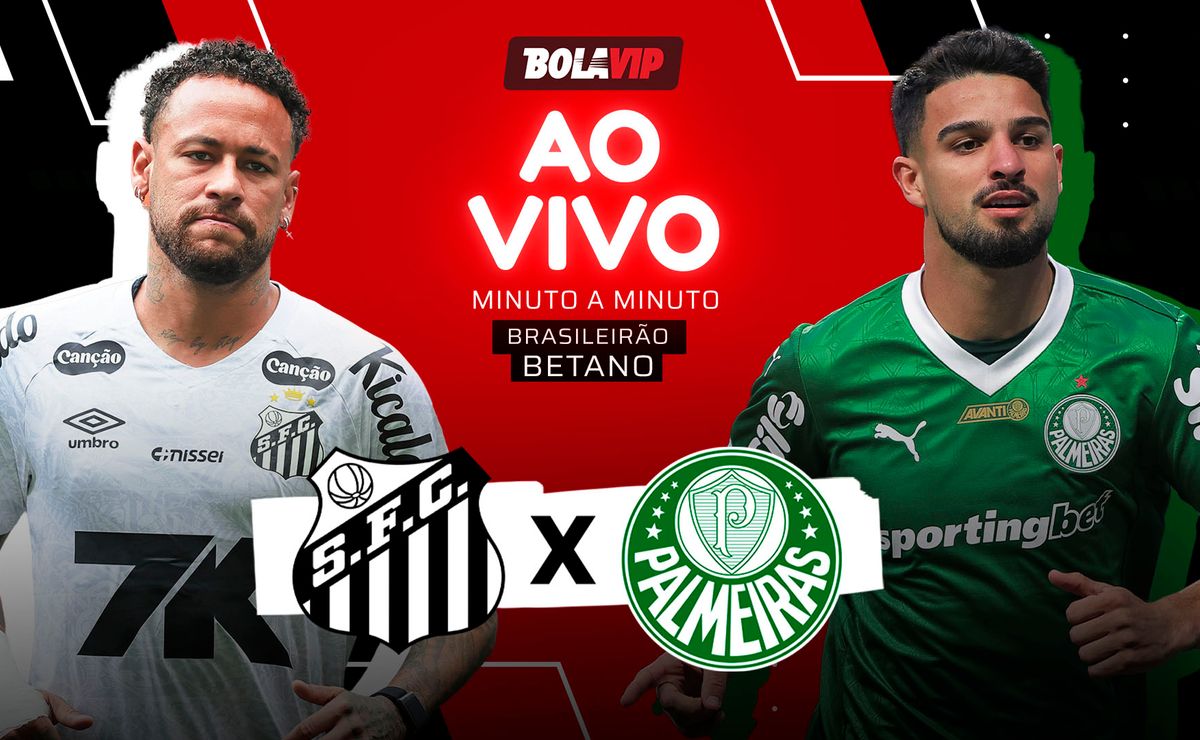 Santos x Palmeiras AO VIVO – 0 x 0 – Primeiro tempo em andamento pelo Brasileirão Betano